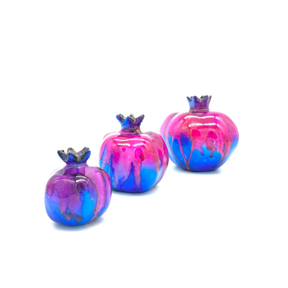 Granadas de Cristal Decorativas Rosa - Añade un Toque Elegante a tu Hogar.