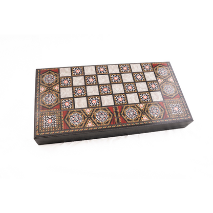 SHESH BESH Backgammon Artesanal-Elegancia y tradición árabe en tu hogar